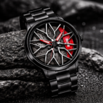 Premium Star Spinner Watch Black Red