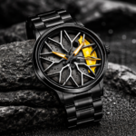 Premium Star Spinner Watch Black Yellow